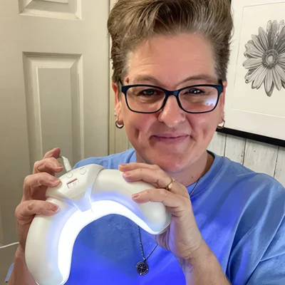 Woman using ClarusNail